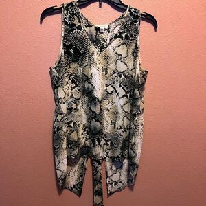 Sandy and Sid snake skin style blouse